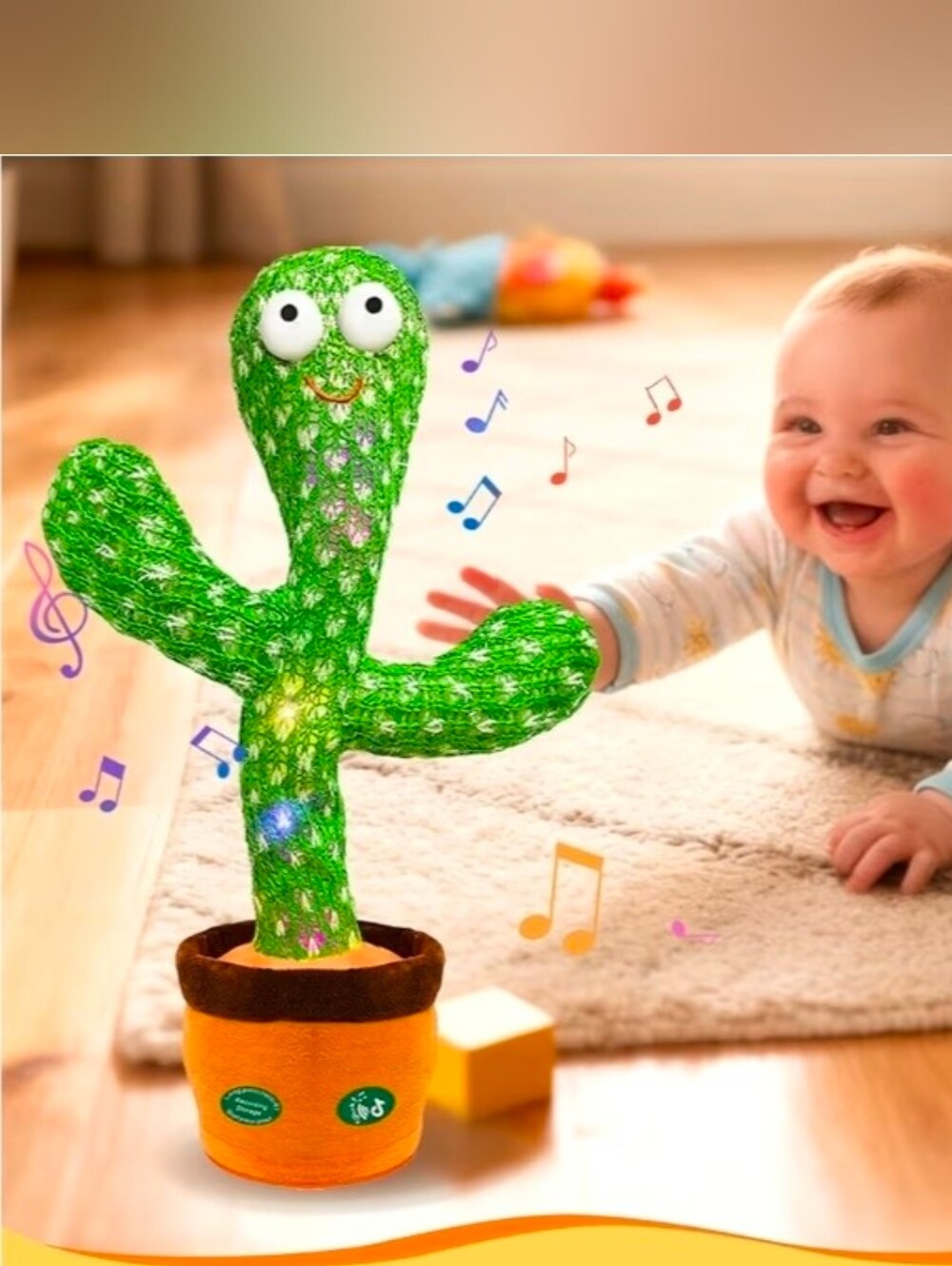 Interactive Baby Toys Dancing Talking Cactus